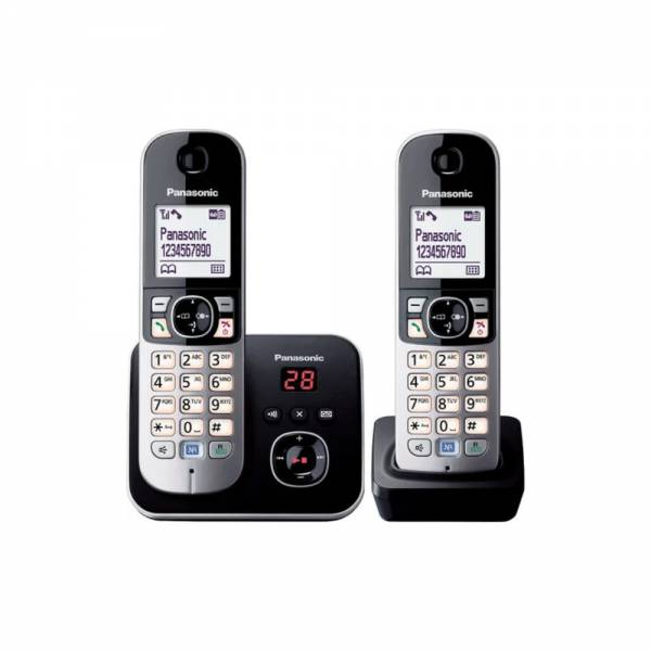 KX-TG 6822 GB Duo schwarz Schnurloses Telefon