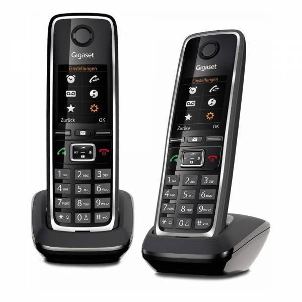Gigaset C530HX Duo Schwarz Schnurloses DECT-Telefon Set