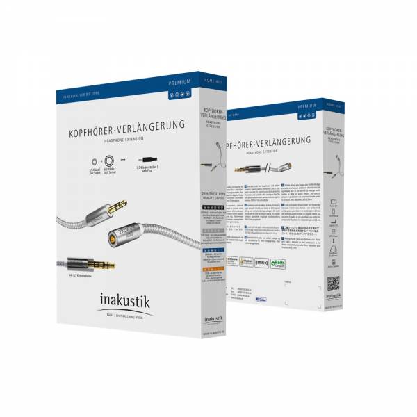 Inakustik Premium Kopfhörer/Verlängerungskabel Verpackung